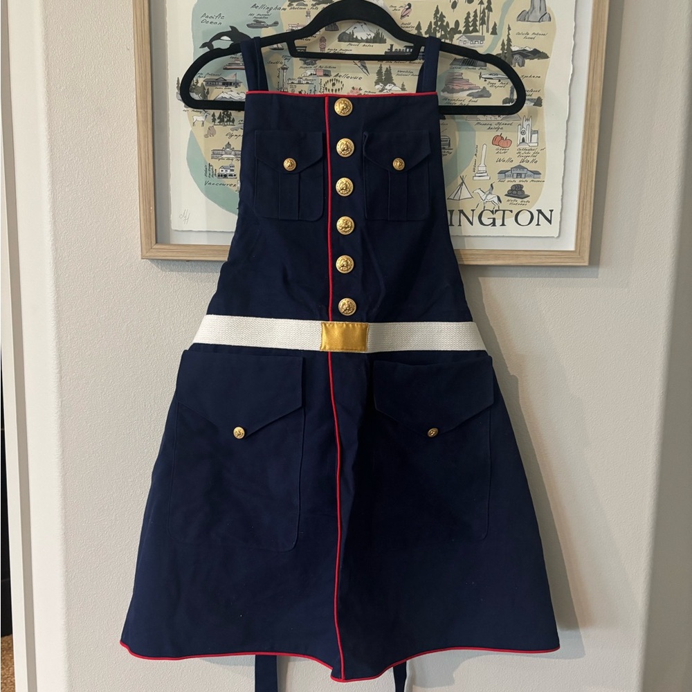 United States Marine Corps Dress Blues Kitchen Apron